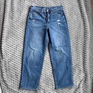 American Eagle Outfitters Super High Rise  Baggy Straight Jean 6S